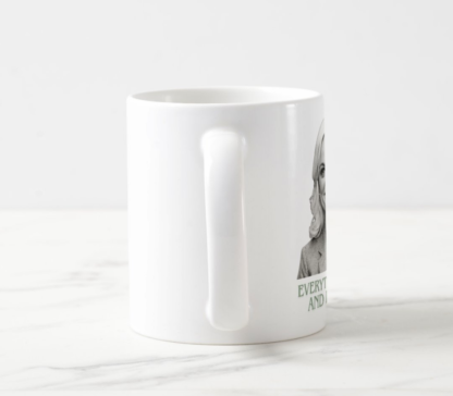 Leslie Knope "Everything hurts and I'm dying" Parks and Recreation Quote Coffee Mug White, 11 oz.