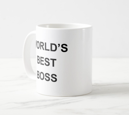 Michael Scott "World's Best Boss" Mug, The Office Quote Coffee Mug White, 11 oz.